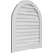 Ekena Millwork Round Top Surface Mount PVC Gable Vent: Non-Functional, w/ 3-1/2"W x 1"P Standard Frame, 36"W x 40"H GVPRT36X4001SN - alternate 2